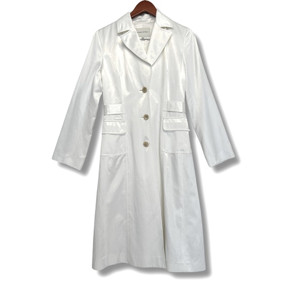 Women’s, Banana Republic Trench, Medium, White - Picture 1 of 8